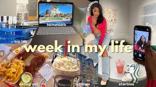vlg: COLLEGE WEEK IN MY LIFE 04 ⎮museum, eating out, lab & more!