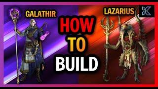 How to Build Hierophant Lazarius & Starsage Galathir - Champion Spotlight | RAID: Shadow Legends