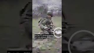 Ukrainian FPV Drone Prevented Russian Soldier From Planting a Mine #warinukraine #drone