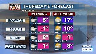 KFYR First News at Five Weather 01/01/2025