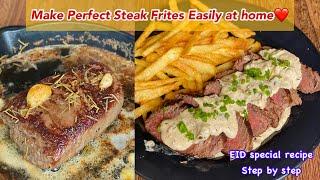 How to Make Perfect Steak Easily at Home | Step by step procedure️