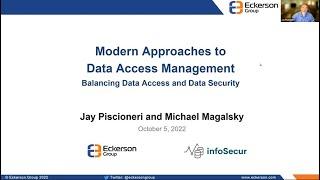 Data Access Management: Balancing Data Access and Data Security - Eckerson Group  Webinar