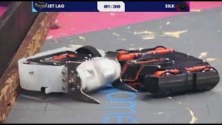 Jet Lag vs. Silk - Beetleweight Combat Robot - NHRL Championship 2022