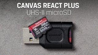 Tarjetas microSD Canvas React PlusTarjeta microSD - Kingston Technology