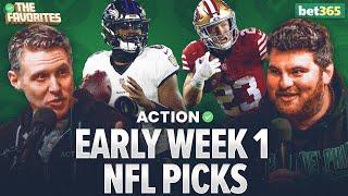 NFL Week 1 Betting Predictions & BETS for EVERY NFL Game! NFL Expert Picks | The Favorites Podcast