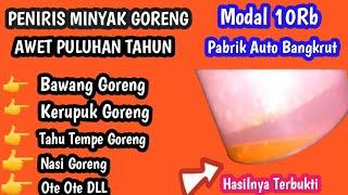 IDE CERDAS!! membuat peniris minyak goreng