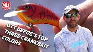 Ott DeFoe’s top three crankbait colors