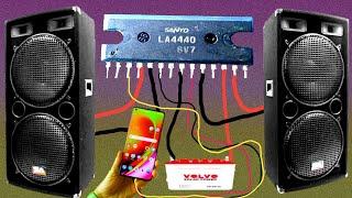 how do you now amplifier circuit diagram using LA4440ic sound quality very nice