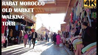 Rabat Morocco Walking Tour Old Medina 4K60fps