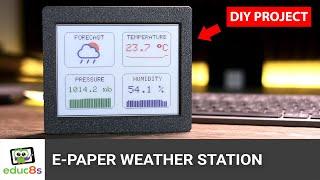 DIY ESP32 Color E Paper Weather Station