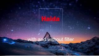 Haida Filters - Before and After Filter comparisons