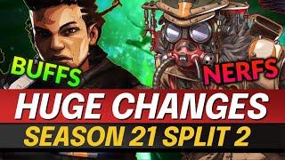 SEASON 21 SPLIT 2 PATCH NOTES - Boodhound DELETED - GUN CHANGES, Legend Buffs and Nerfs - Apex Guide