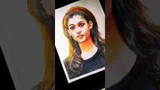 Nayanthara drawing  നയൻതാര  #drawing #art #viralvideo #nayanthara #naanumrowdythaan #shorts