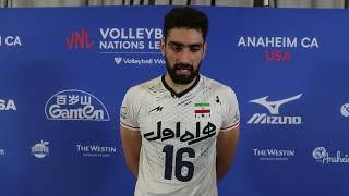 VOLLEYBALL NATIONS LEAGUE 2023 | Ali Hajipour interview after Iran Vs Bulgaria match