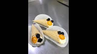 Мастер класс вафельные трубочки!