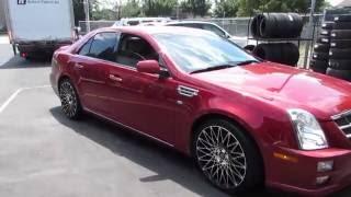 2010 CADILLAC RIDING ON CUSTOM 20 INCH LEXANI CSS-16 RIMS BLACK & MACHINED