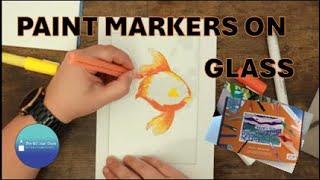 Glass, Paint Pens & Lots of Thumbprints | Artful Goldfish Tutorial (ish)