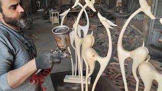 Cutting method to make an artistic deer#beautiful #art #wooden #woodart