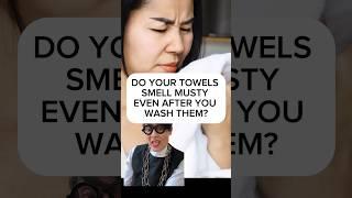 Do your towels smell #musty even after washing them? Watch this #towels #laundryhacks