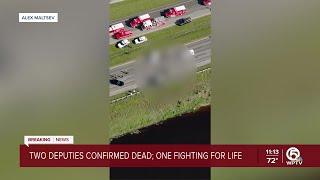 2 Palm Beach County deputies dead, 1 fighting for life after crash involving SUV