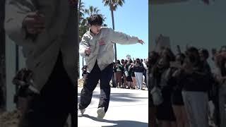 Trainee A Jihoon | ‘ZOO’ by NCT x Aespa  | First mini busking @ Venice Beach