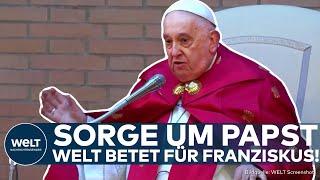 WELT BANGT UM PAPST: Franziskus schwer krank – Vatikan in Sorge um seinen Gesundheitszustand!