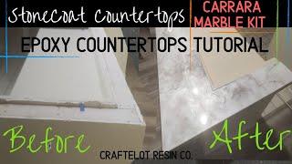 StoneCoat Countertops Carrara Marble Kit- Epoxy Countertops Tutorial