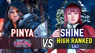 T8  PINYA (Clive) vs SHINE (High Ranked Lili)  Tekken 8 High Level Gameplay