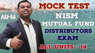 NiSM Mutual Fund Mock Test All Units 14 #nismexampreparation