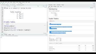 R Markdown: Tables and More