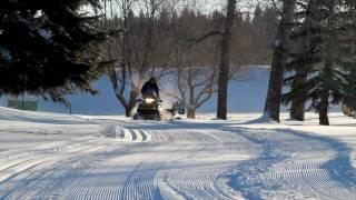 Clear the track for cross-country skiing