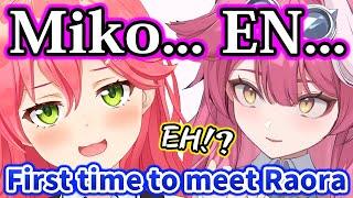 Miko meets Raora for first time and introduces herself "Hololive EN"【Hololive】