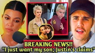 "The Paternity Puzzle Unveiled: Justin Bieber Steps Forward in Claiming Kourtney Kardashian's Son"..