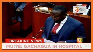 Aaron Cheruiyot presents the Senate with the impeachment motion against DP Gachagua