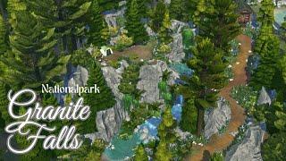 Granite Falls Nationalpark Relaxing NATURE Speed Build in The Sims4