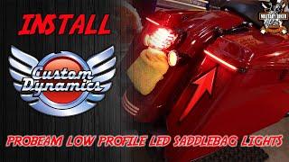 Custom Dynamics ProBEAM Low Profile LED Saddlebag Lights Install