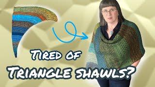 The MOST Wearable Shawl Shape Modification | Tip Jar Tutorial