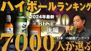 [ウイスキー] ベスト10！ハイボールが美味すぎるウイスキーランキング2024 後編 10位～1位 [アンケート企画]