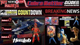 Cobra Rattler GI Joe Classified Series SDCC 2024 HasLab Rumor + Once A Man Cobra Commander Reveal