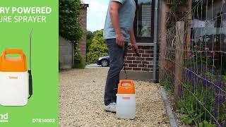 Toolland pressure sprayer - garden sprayer 6 L - pressure sprayer with rechargeable battery