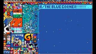 The Blue Corner Timelapse - r/place 2022