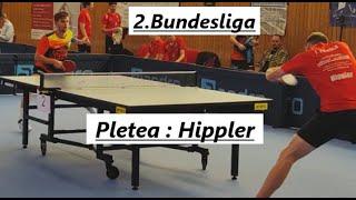 Spitzen Tischtennis aus KÖLN2.Bundesliga | T.Hippler(2432TTR) gegen C.Pletea(2389TTR)