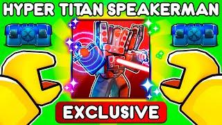 How to Unlock HYPER SPEAKERMAN In TOILET TOWER DEFENSE