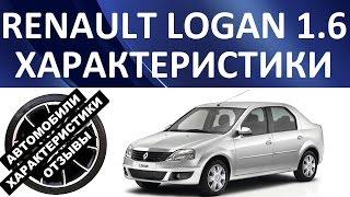 Рено Логан 1.6 (Renault logan 1.6). Характеристики автомобиля.