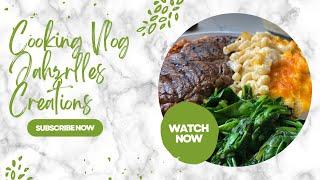 Macaroni and cheese Recipe | Cooking Vlog | Steak | Spinach | Dinner Ideas | Daily vlog