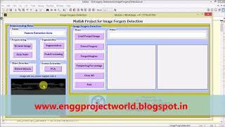 Matlab Code for Image Forgery Detection using Image Processing