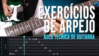 Exercícios de Arpejo (aula técnica de guitarra)