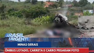 Ônibus lotado, carreta e carro pegaram fogo após batida em MG | PROGRAMA COMPLETO | 21/12/2024