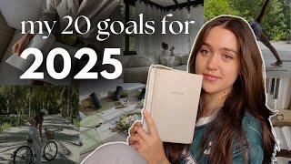 my 20 goals for 2025 ⭐