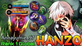 You Can't Escape Me!! Hanzo The Demon Ninja - Top 1 Global Hanzo by Annayumie_97 - Mobile Legends